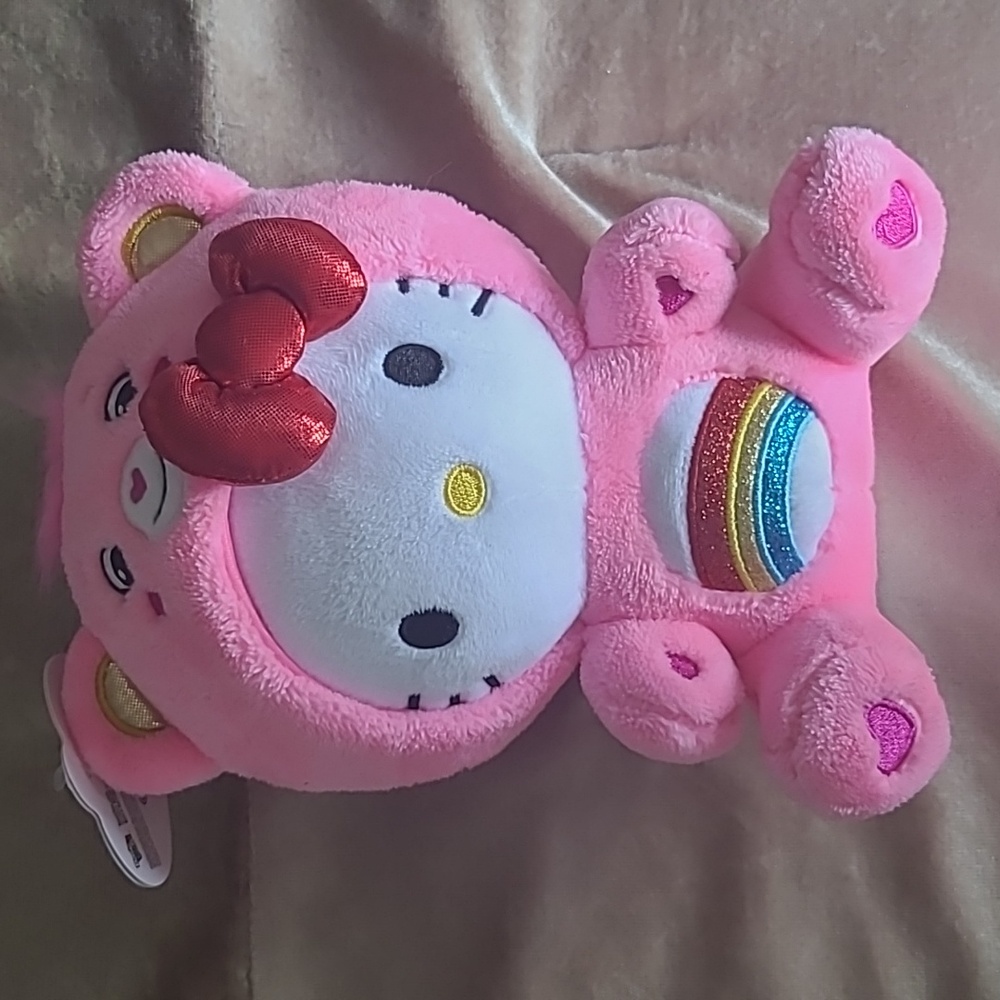 Brand New Hello Kitty X Care Bears Cheer Bear Plush